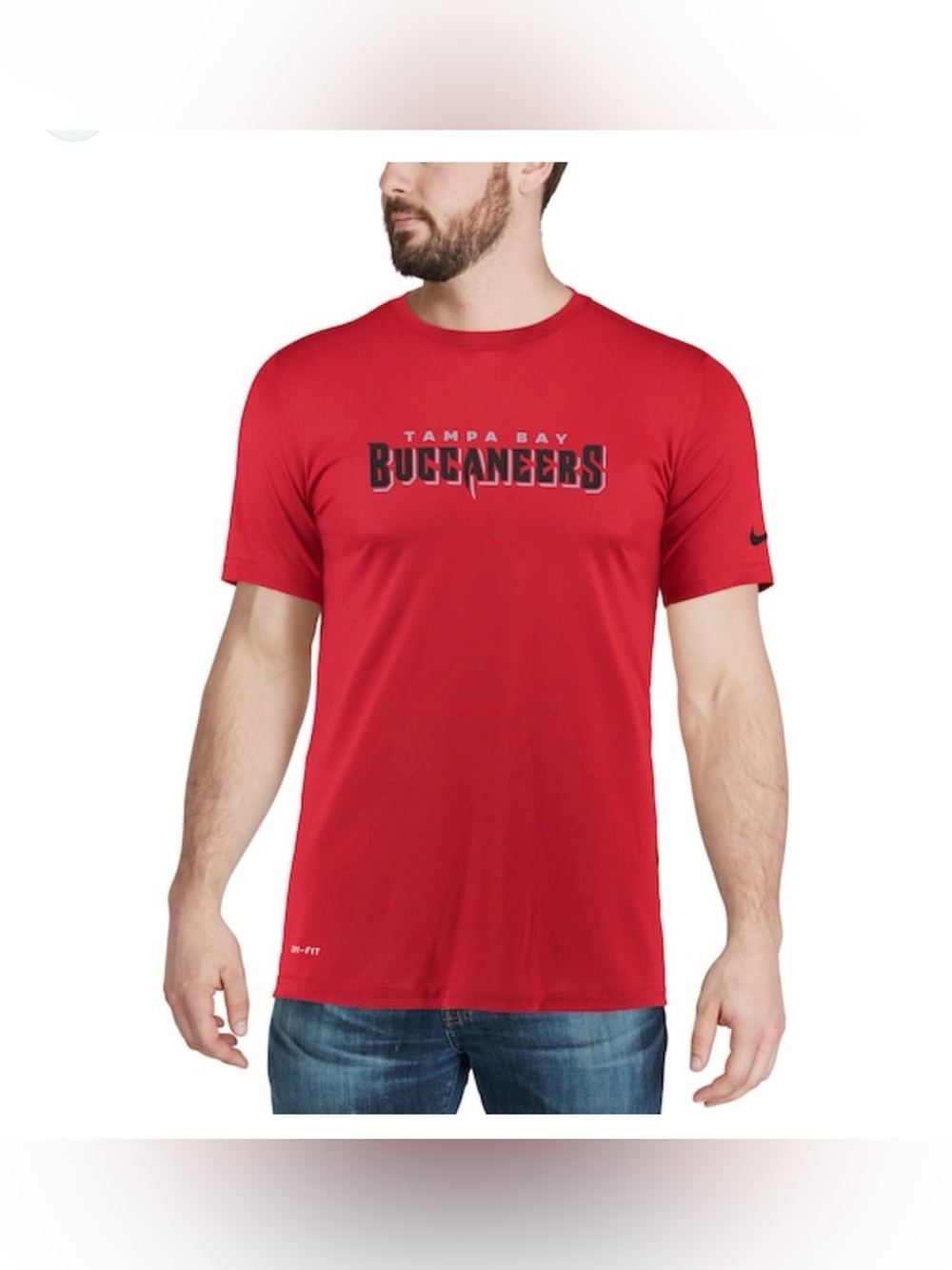 Nike Red Tampa Bay Buccaneers Graphic Short Sleeve Tee - Picture 1 of 5